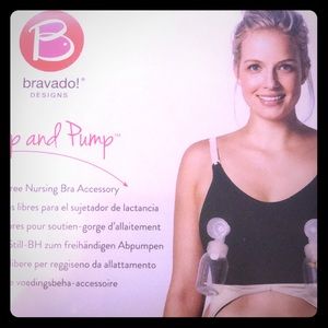 Bravado clip and pump hands free nursing bra